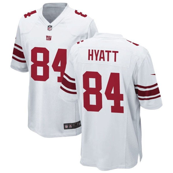 New York Giants #84 Jalin Hyatt White Stitched Game Jersey - Zenithce
