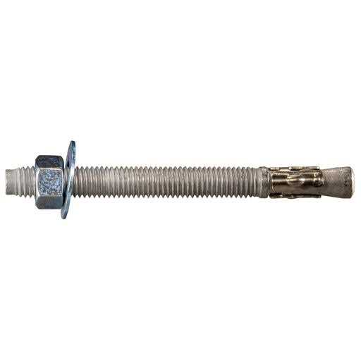 Monster Fastener 1/4-20 x 5 Zinc Plated Steel Coarse Full Thread Hex Head Tap Bolts 10 pcs - Zenithce
