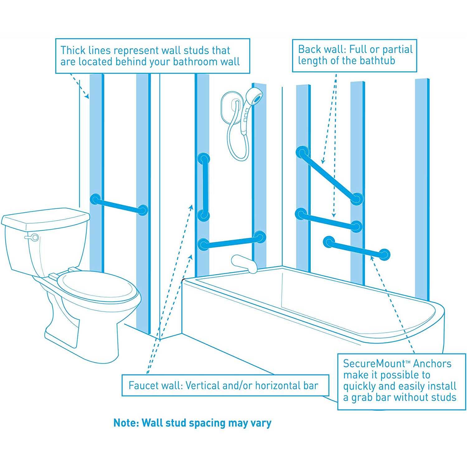 Moen R8918 Grab Bar - Zenithce