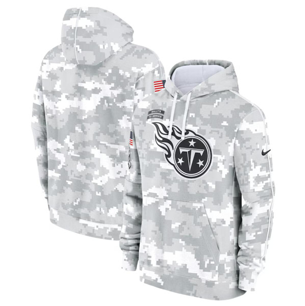 Tennessee Titans 2024 Arctic Camo Salute To Service Club Fleece Pullover Hoodie - Zenithce