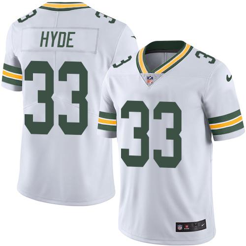 Packers #33 Micah Hyde White Stitched Limited Rush Nike Jersey - Zenithce
