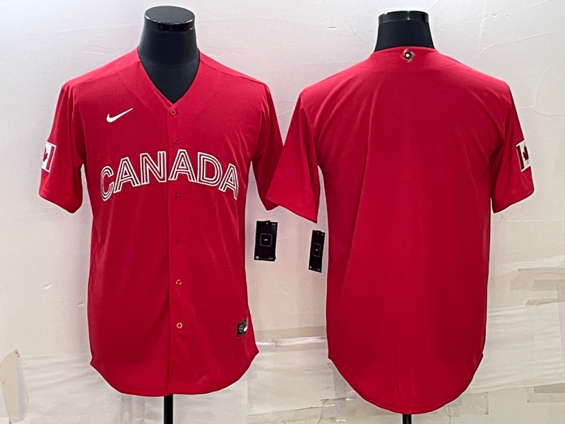 Canada Blank 2023 Red World Classic Stitched Jersey - Zenithce