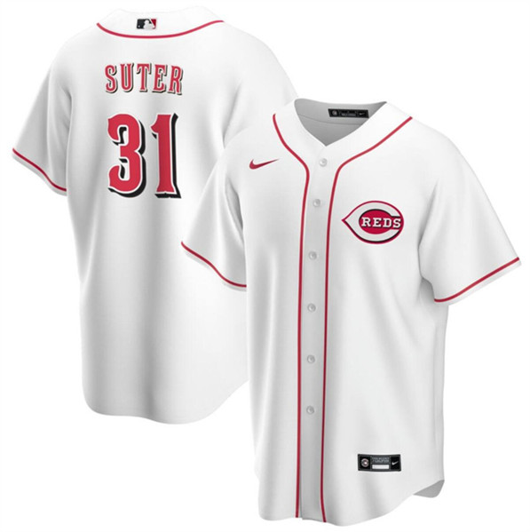 Cincinnati Reds #31 Brent Suter White Cool Base Stitched Jersey - Zenithce