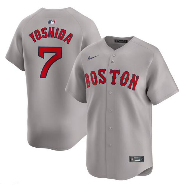 Boston Red Sox #7 Masataka Yoshida Gray 2024 Away Limited Cool Base Stitched Jersey - Zenithce