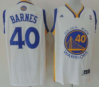 Golden State Warriors #40 Harrison Barnes Revolution 30 Swingman White Jersey - Zenithce