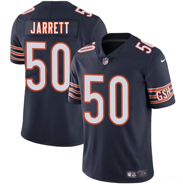 Chicago Bears #50 Grady Jarrett Navy 2025 Vapor Stitched Jersey - Zenithce