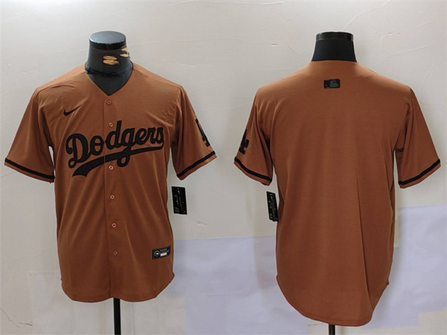Los Angeles Dodgers Blank Brown Cool Base Stitched Jersey - Zenithce