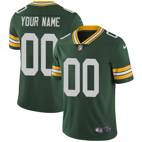 Toddler Green Bay Packers Customized Green Team Color Vapor Untouchable NFL Stitched Limited Jersey - Zenithce