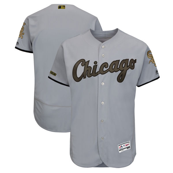 Chicago White Sox Blank Gray 2018 Memorial Day Flexbase Stitched Jersey - Zenithce