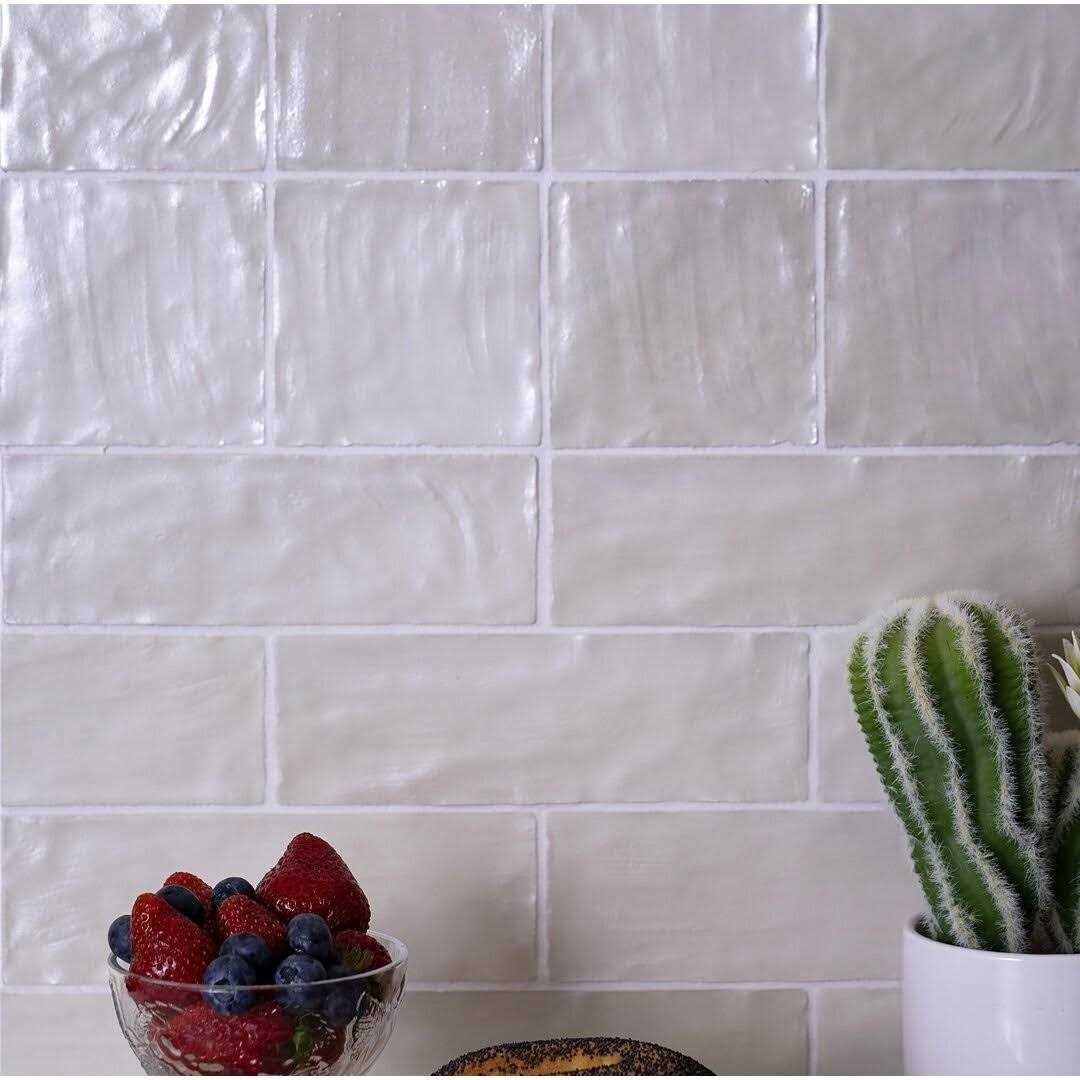 Mallorca 8 x 2.5 Ceramic Subway Tile Apollo Tile APLSIL - Zenithce