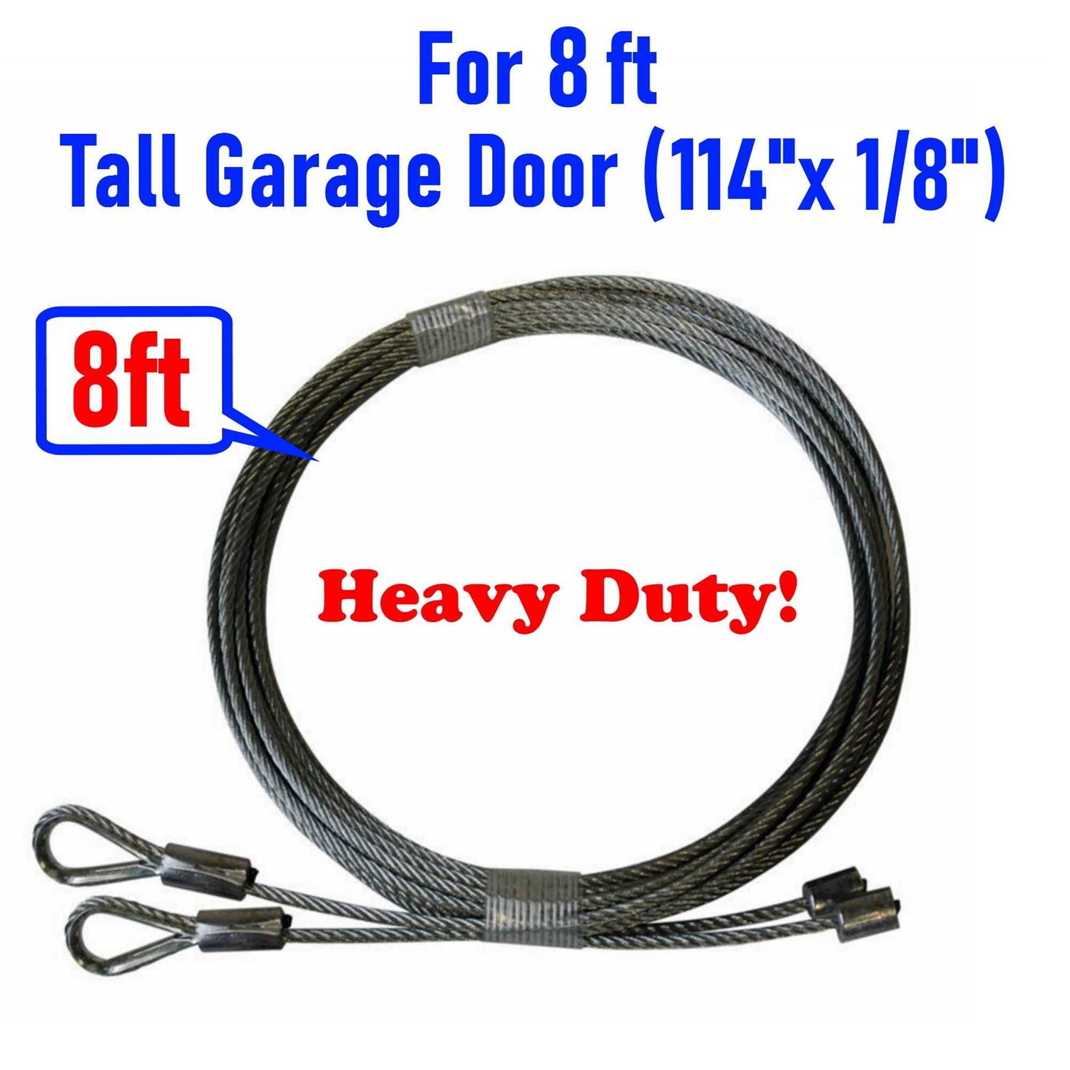 Garage Door Cables 1/8 Pair Torsion Spring - Zenithce