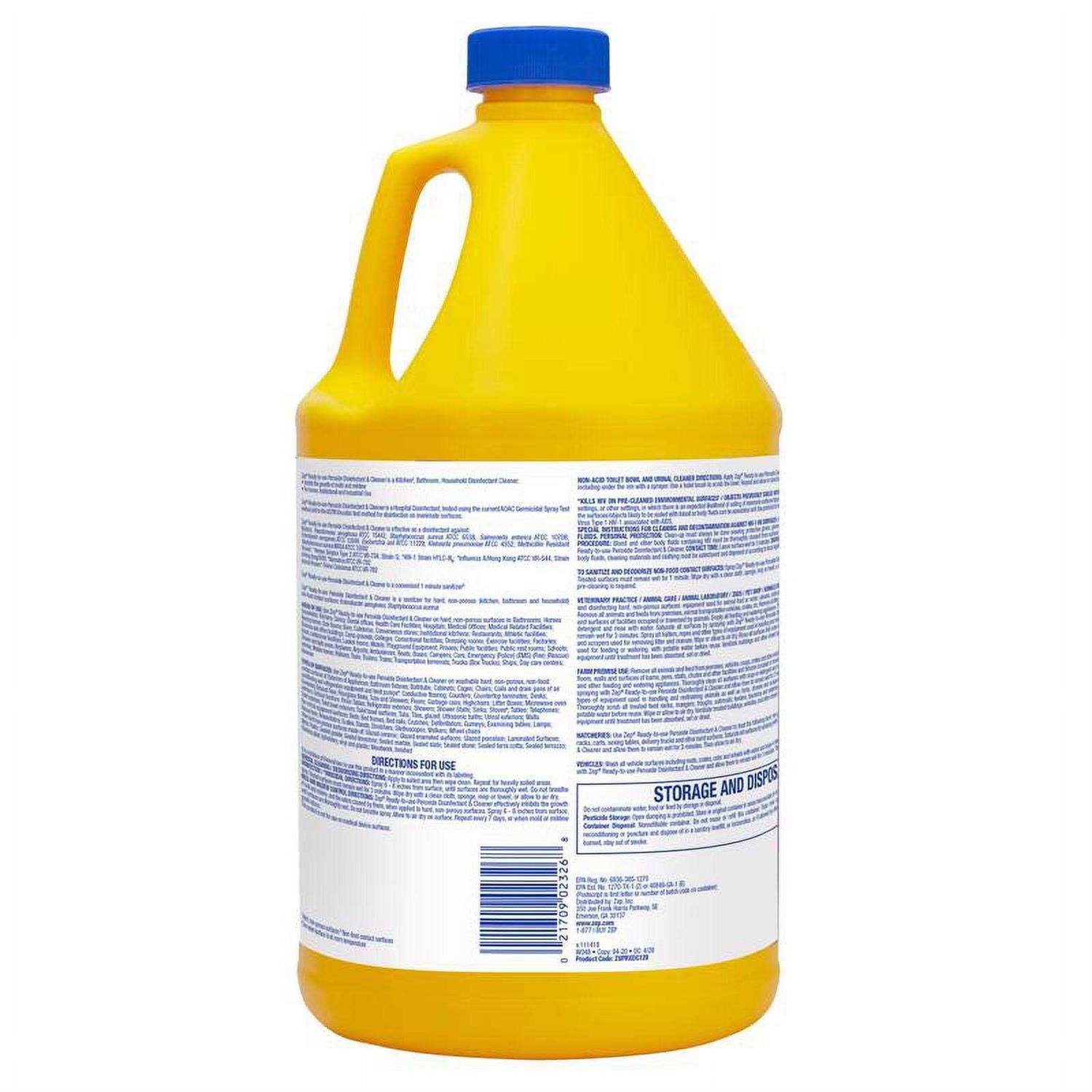 Zep No Scent Disinfectant Cleaner 1 gal 1 pk - Zenithce