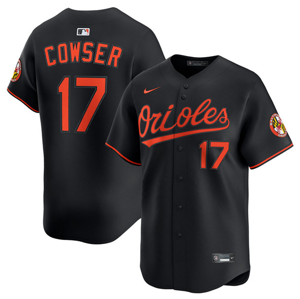 Baltimore Orioles #17 Colton Cowser Black 2025 Alternate Limited Stitched Jersey - Zenithce