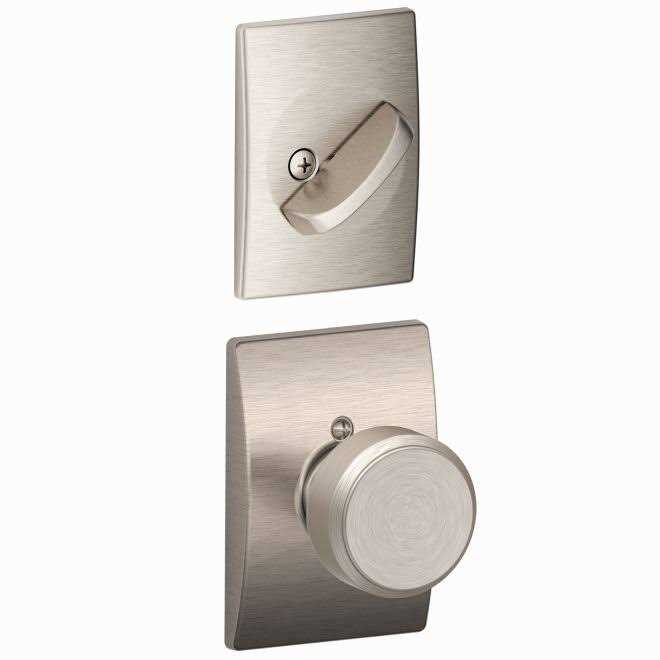Schlage FCT58-CAM Custom Camelot Keyed Entry Single Cylinder Half Plate Handleset - Zenithce