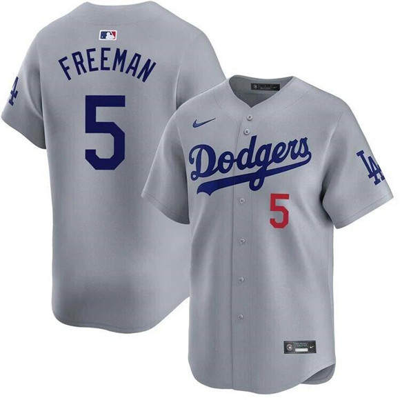 Los Angeles Dodgers #5 Freddie Freeman Gray 2025 Limited Stitched Jersey - Zenithce