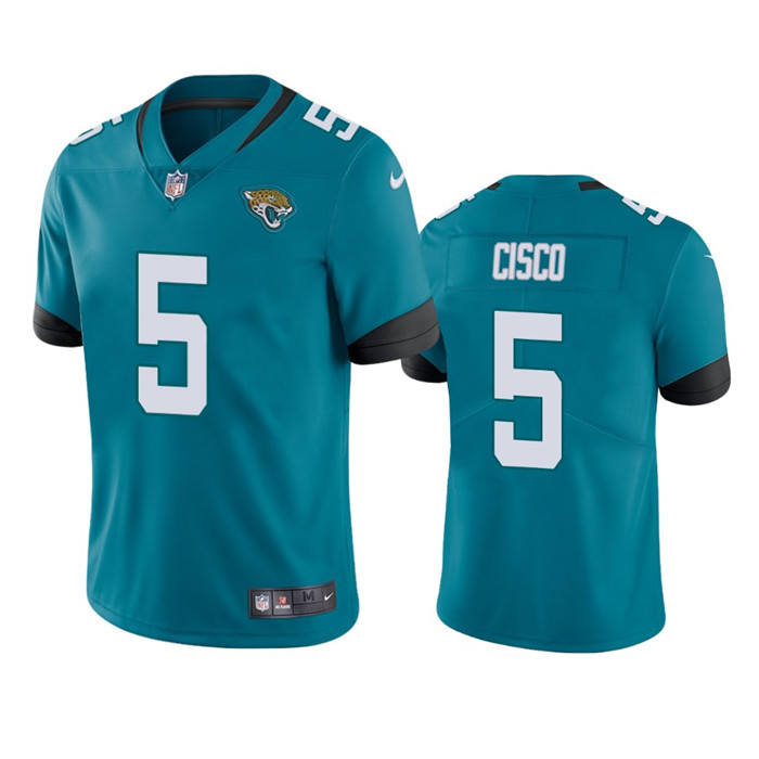 Jacksonville Jaguars #5 Andre Cisco Teal Vapor Untouchable Limited Stitched Jersey - Zenithce