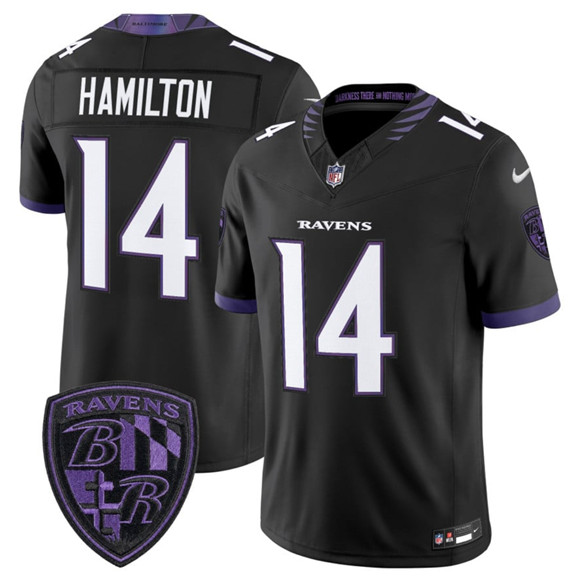 Baltimore Ravens #14 Kyle Hamilton Black 2026 F.U.S.E. Alternate Vapor Limited Stitched Jersey - Zenithce