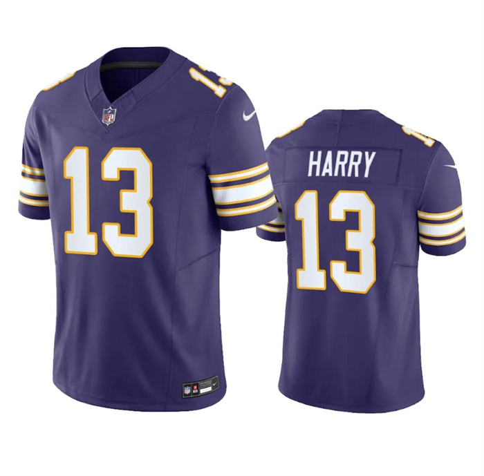 Minnesota Vikings #13 N'Keal Harry Purple 2023 F.U.S.E. Throwback Vapor Untouchable Limited Stitched Jersey - Zenithce