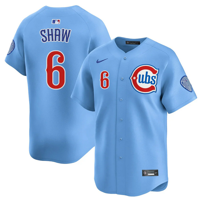 Chicago Cubs #6 Matt Shaw Blue 2024-25 2nd Alternate Limited Stitched Jersey - Zenithce