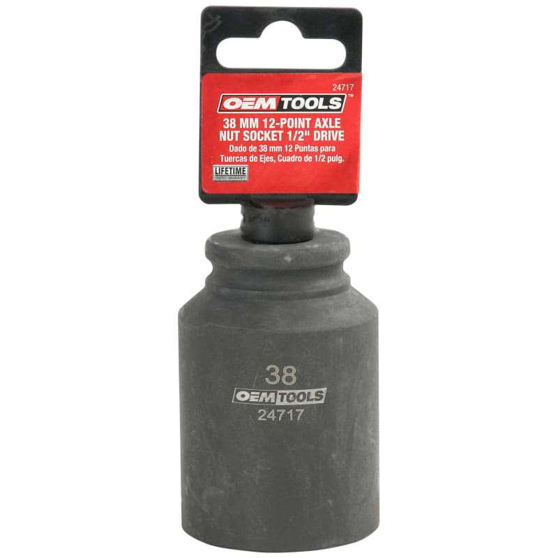 OEMTOOLS 24716 1/2 inch Drive 12 Pt. Axle Nut Socket - Zenithce