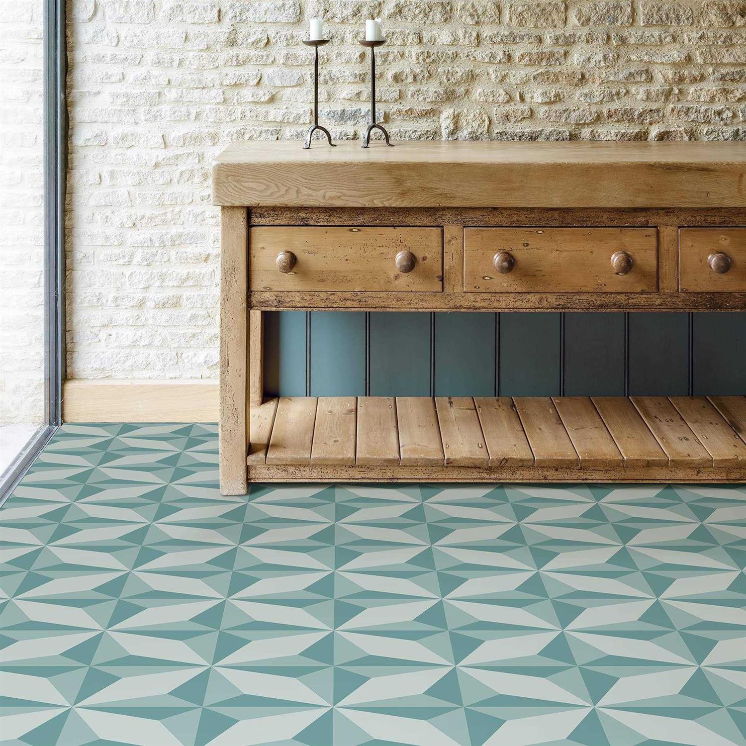 FloorPops Sullivan Peel & Stick Floor Tiles - Zenithce