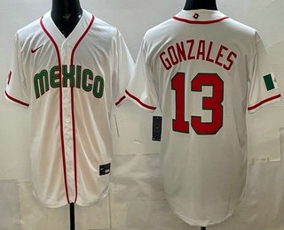 Mexico #13 Nick Gonzales White 2026 World Classic Cool Base Jersey - Zenithce
