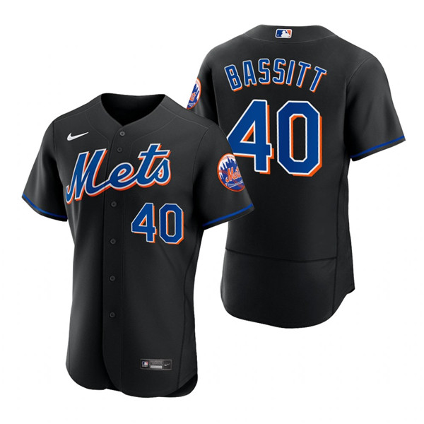 New York Mets #40 Chris Bassitt Black Flex Base Stitched Jersey - Zenithce