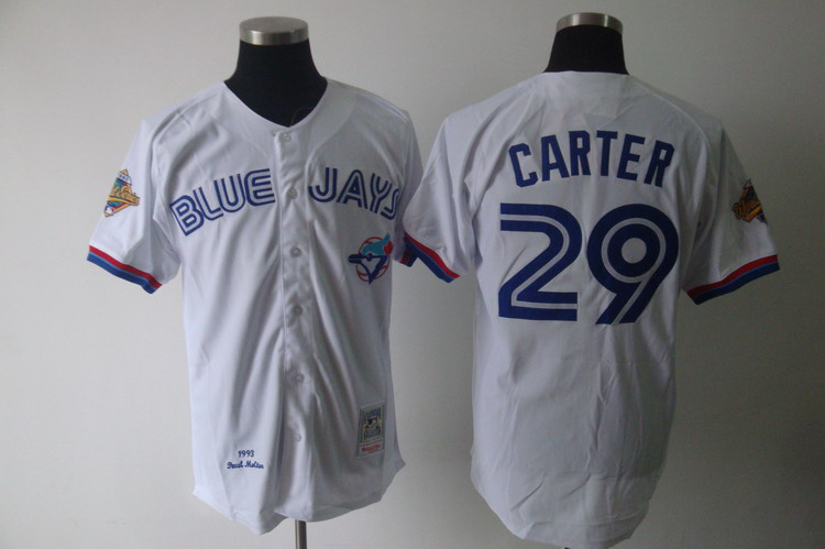 Mitchell And Ness Blue Jays #29 Joe Carter White Stitched Jersey - Zenithce