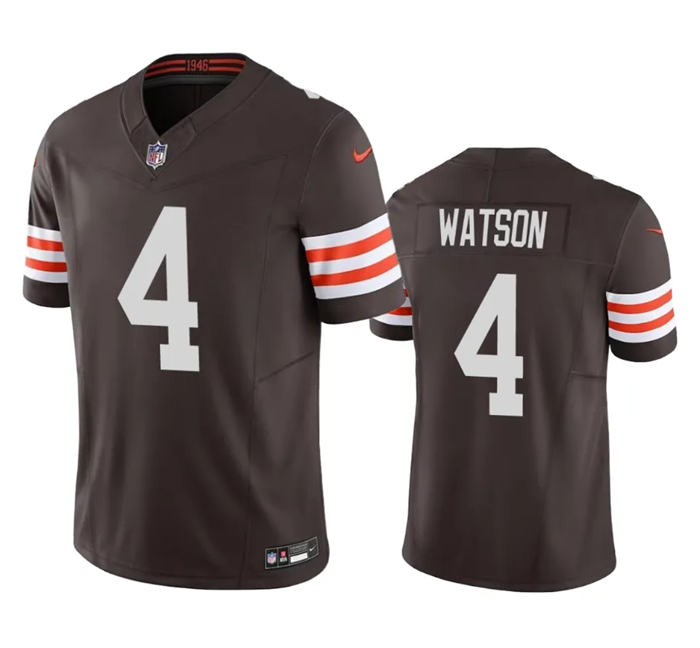 Cleveland Browns #4 Deshaun Watson Brown 2023 F.U.S.E. Vapor Untouchable Limited Stitched Jersey - Zenithce