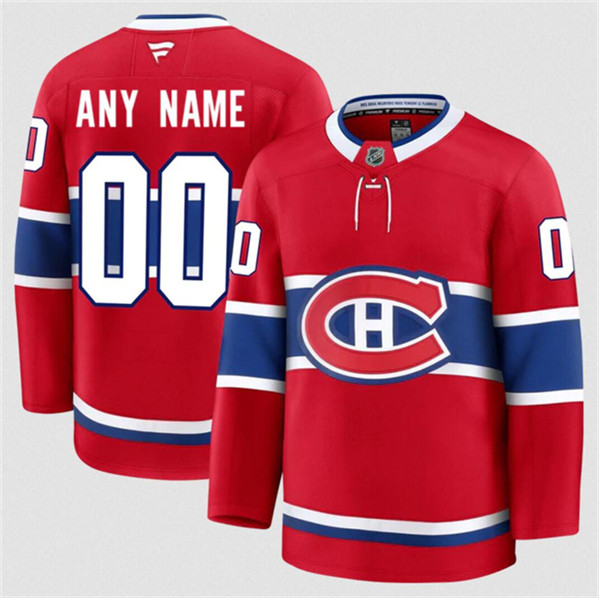 Montreal Canadiens Custom Red 2024-25 Home Stitched Jersey - Zenithce