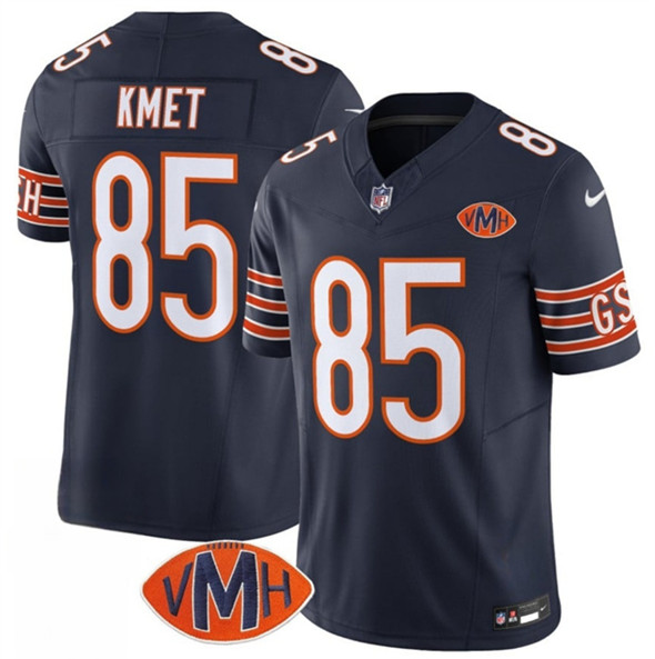 Chicago Bears #85 Cole Kmet Navy 2025 F.U.S.E. With VMH Patch Vapor Untouchable Limited Football Stitched Jersey - Zenithce