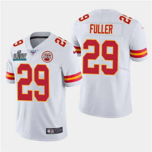 Chiefs #29 Kendall Fuller White Super Bowl LIV Vapor Untouchable Limited Stitched Jersey - Zenithce