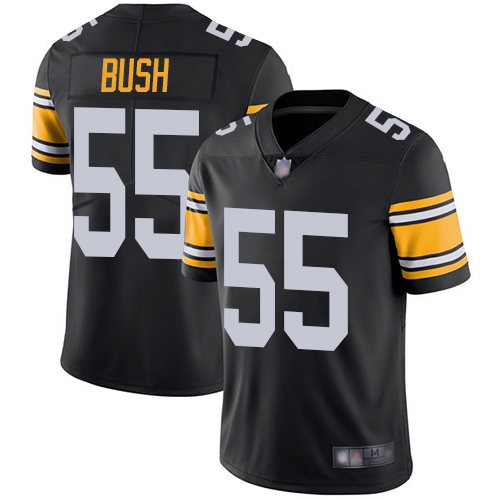Pittsburgh Steelers #55 Devin Bush Black Vapor Untouchable Limited Stitched Jersey - Zenithce