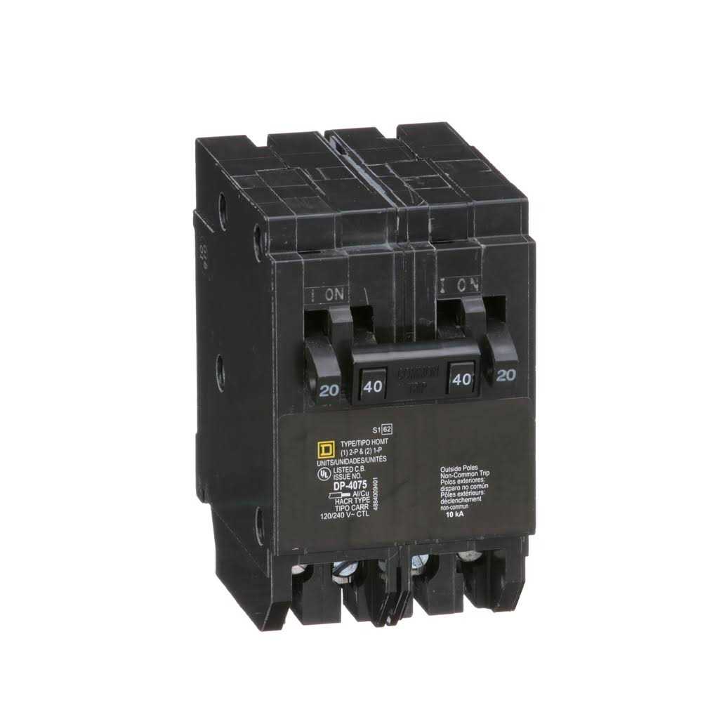 Square D HOMT2020230CP Homeline Quad Tandem Circuit Breaker - Zenithce