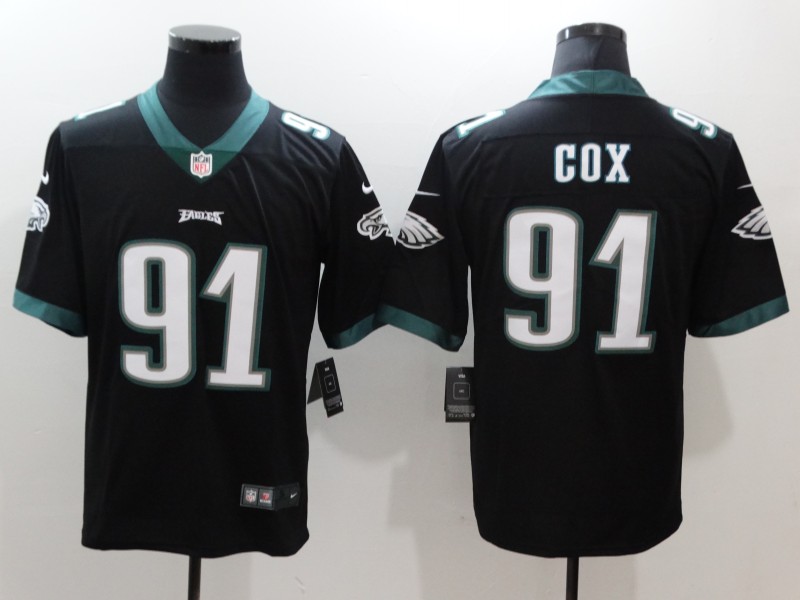 Philadelphia Eagles #91 Fletcher Cox Black Vapor Untouchable Limited Stitched Jersey - Zenithce