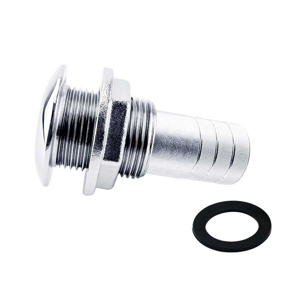 EEYAD 316 Stainless Steel Boat Thru-Hull Fitting Drain D. Hose - Zenithce