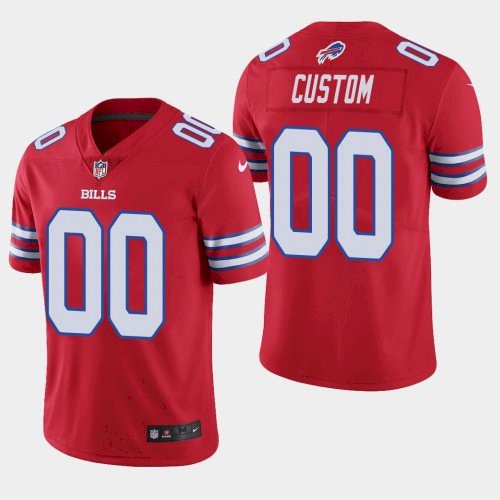 Buffalo Bills Customized Red Team Color Vapor Untouchable Limited Stitched NFL Jersey - Zenithce