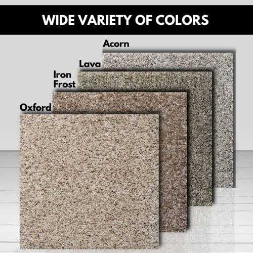 Smart Squares Premium Residential Soft Padded Carpet Tiles Seamless Appearance, Peel and Stick for Easy DIY Installation - Zenithce
