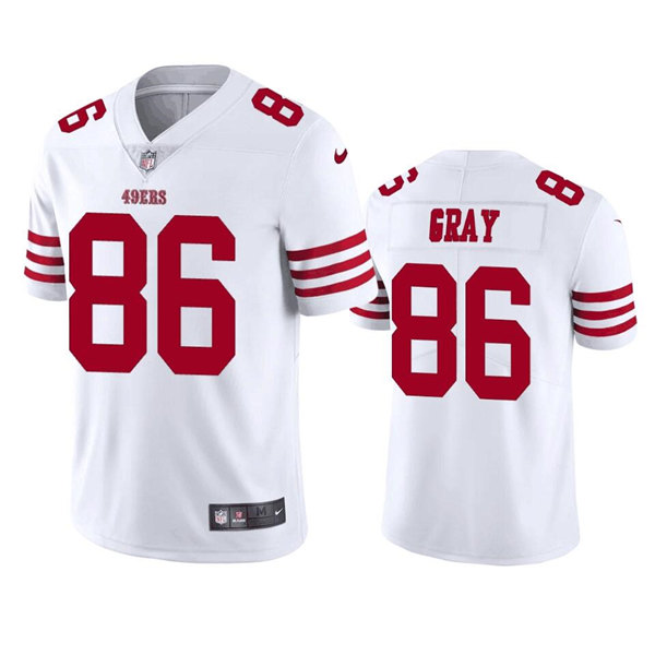 San Francisco 49ers #86 Danny Gray White Stitched Football Jersey - Zenithce