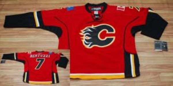Flames #7 Todd Bertuzzi Stitched Red Jersey - Zenithce