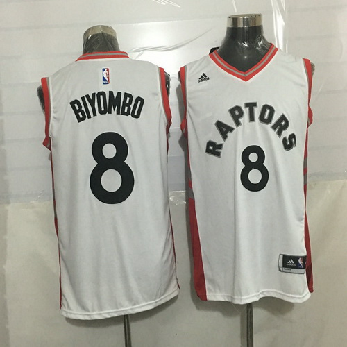 Toronto Raptors #8 Bismack Biyombo White New Rev 30 Swingman Jersey - Zenithce