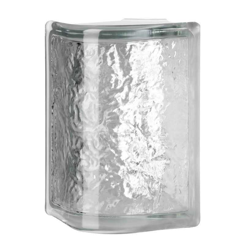 Seves 8 in. H x 4 in. D Nubio Glass Block - Zenithce
