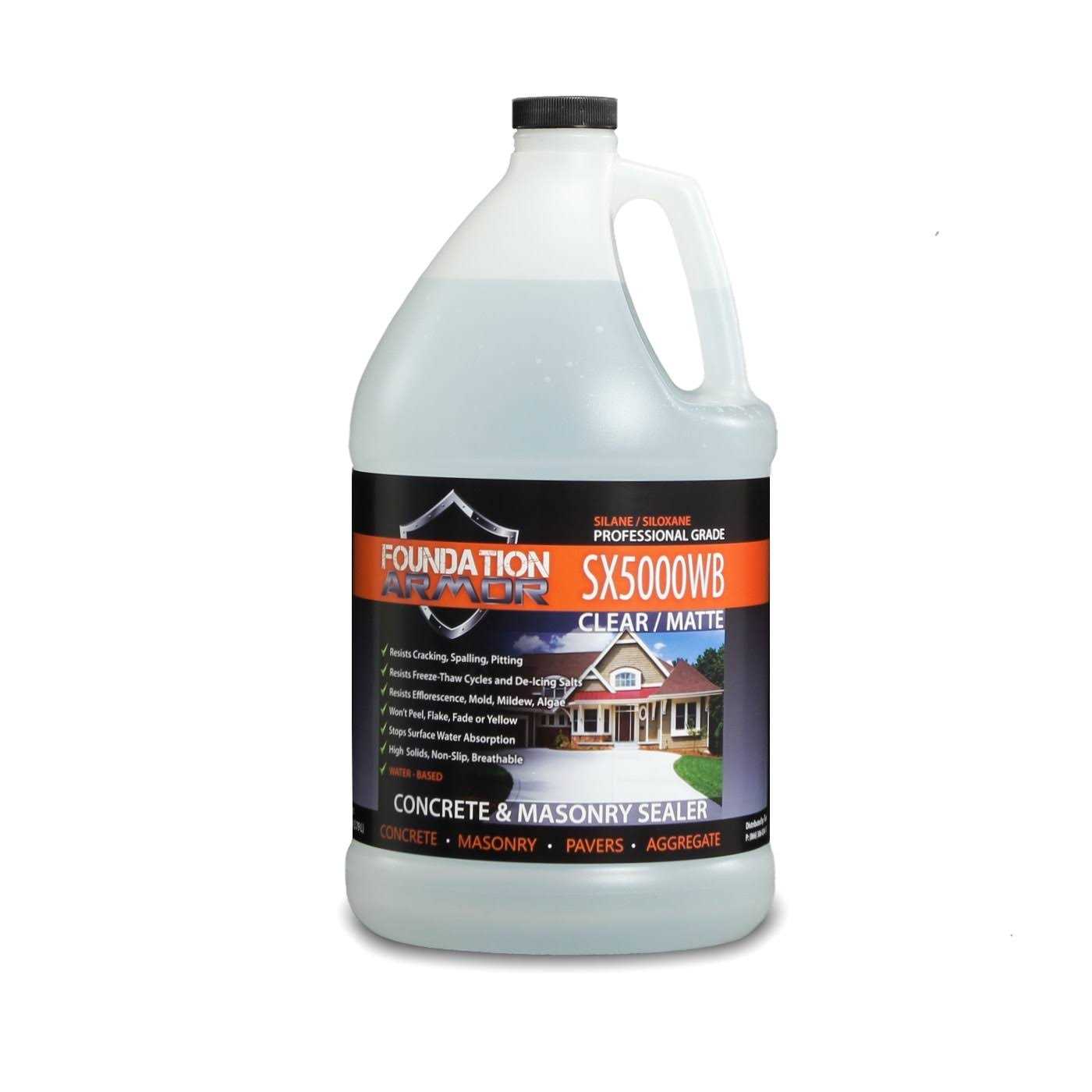 Foundation Armor 1 Gallon Armor AR500 High Gloss Concrete Sealer and Paver Sealer - Zenithce