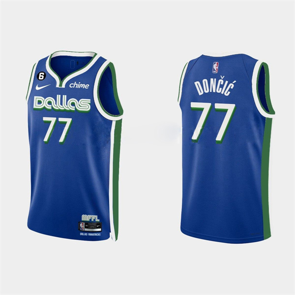 Dallas Mavericks #77 Luka Doncic Blue Stitched Jersey - Zenithce