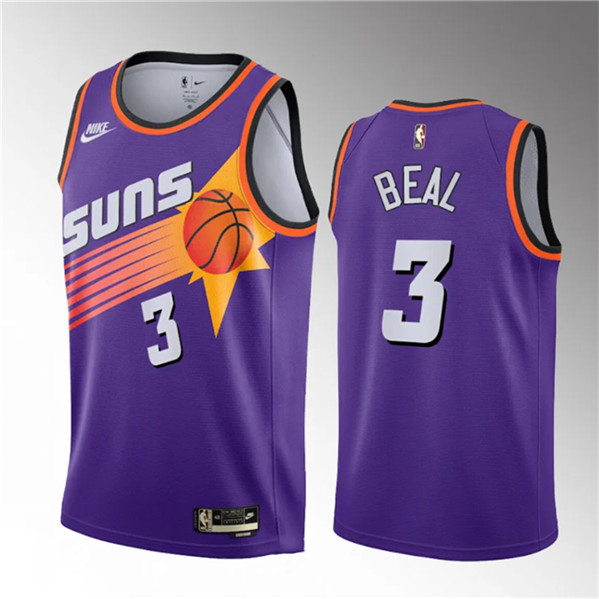 Phoenix Suns #3 Bradley Beal Purple Classic Edition Stitched Jersey - Zenithce