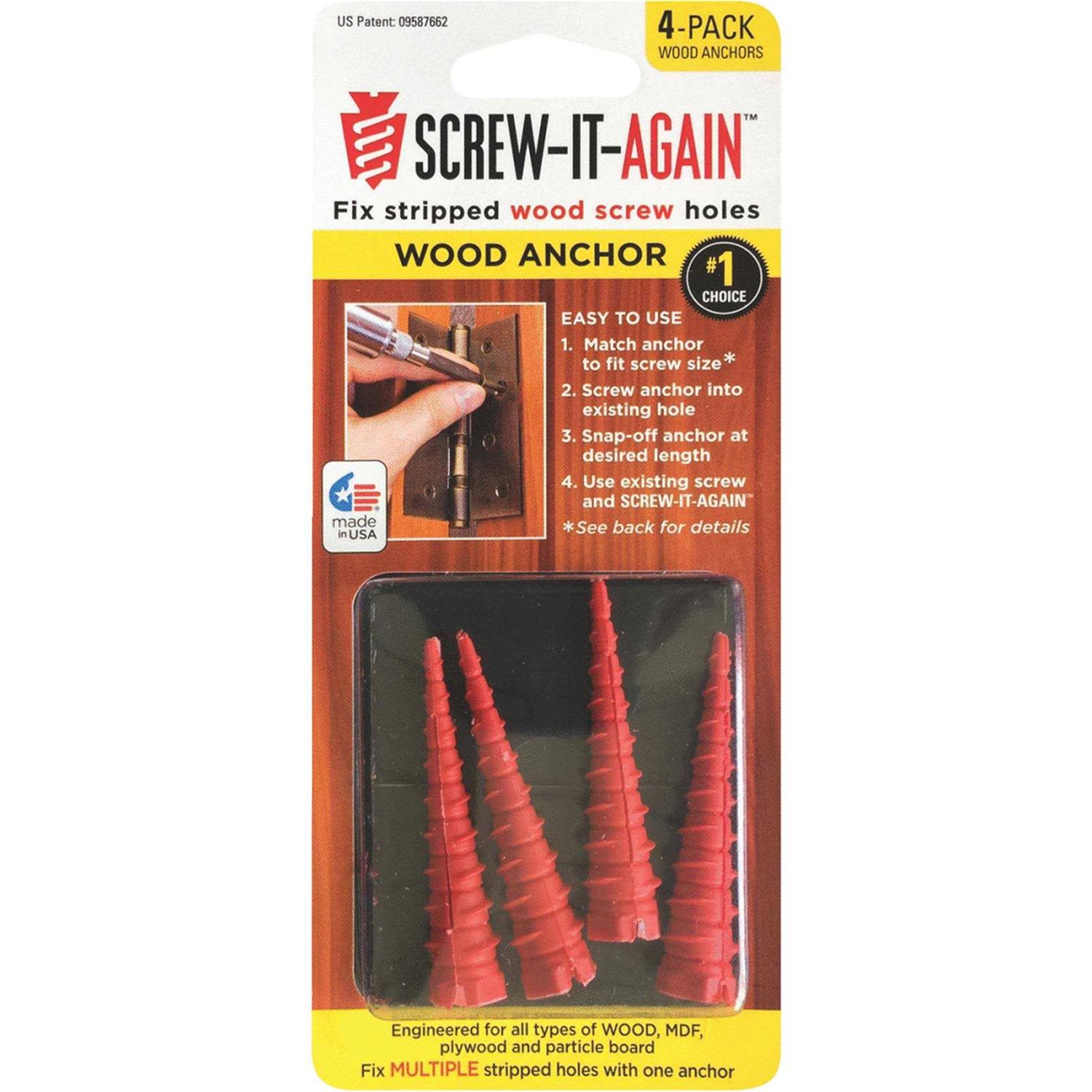 Screw-It-Again SIA-4PK-M Masonry Anchor - Zenithce