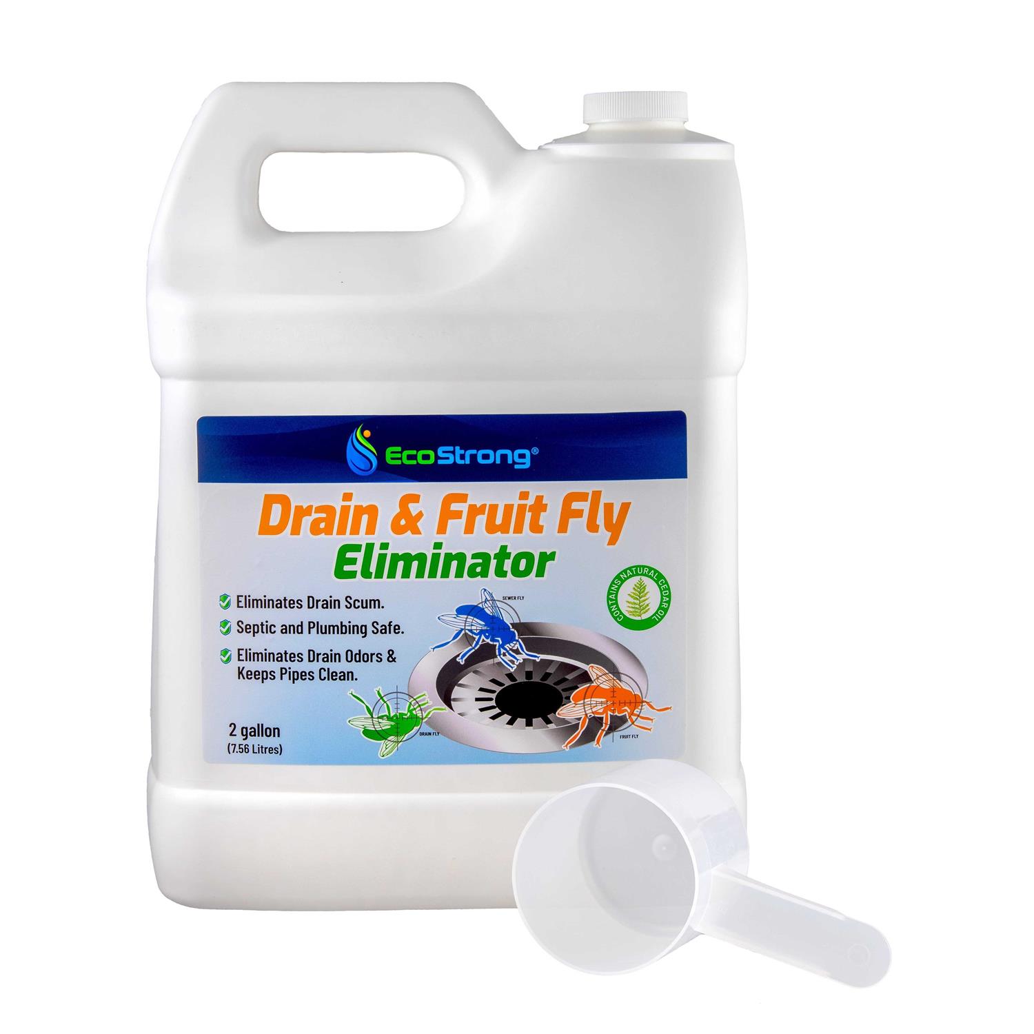 Fruit Fly Drain Treatment Drain Fly Eliminator All-Natural, Eliminates Gnats, Sewer Flies and More - Zenithce
