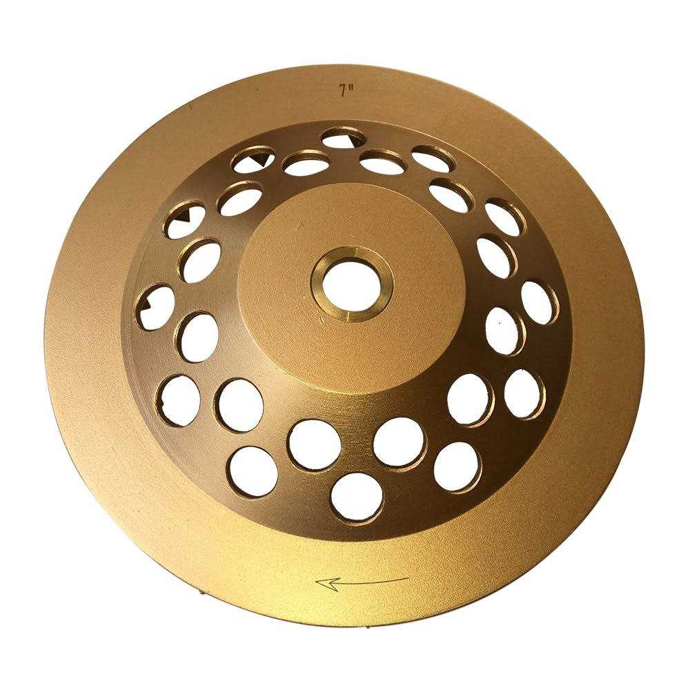 EDiamondTools 7 Diamond Grinding Wheels for Concrete or Masonry 12 Turbo Segments - Zenithce