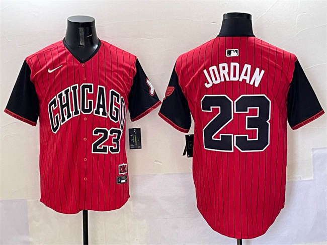 Chicago White Sox #23 Michael Jordan Red Black 2025 City Connect Limited Stitched Jersey - Zenithce