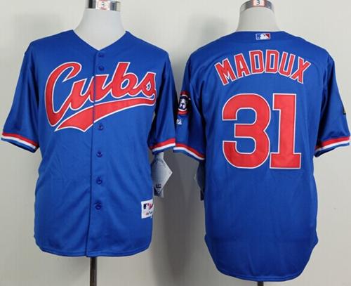 Cubs #31 Greg Maddux Blue 1994 Turn Back The Clock Stitched Jersey - Zenithce